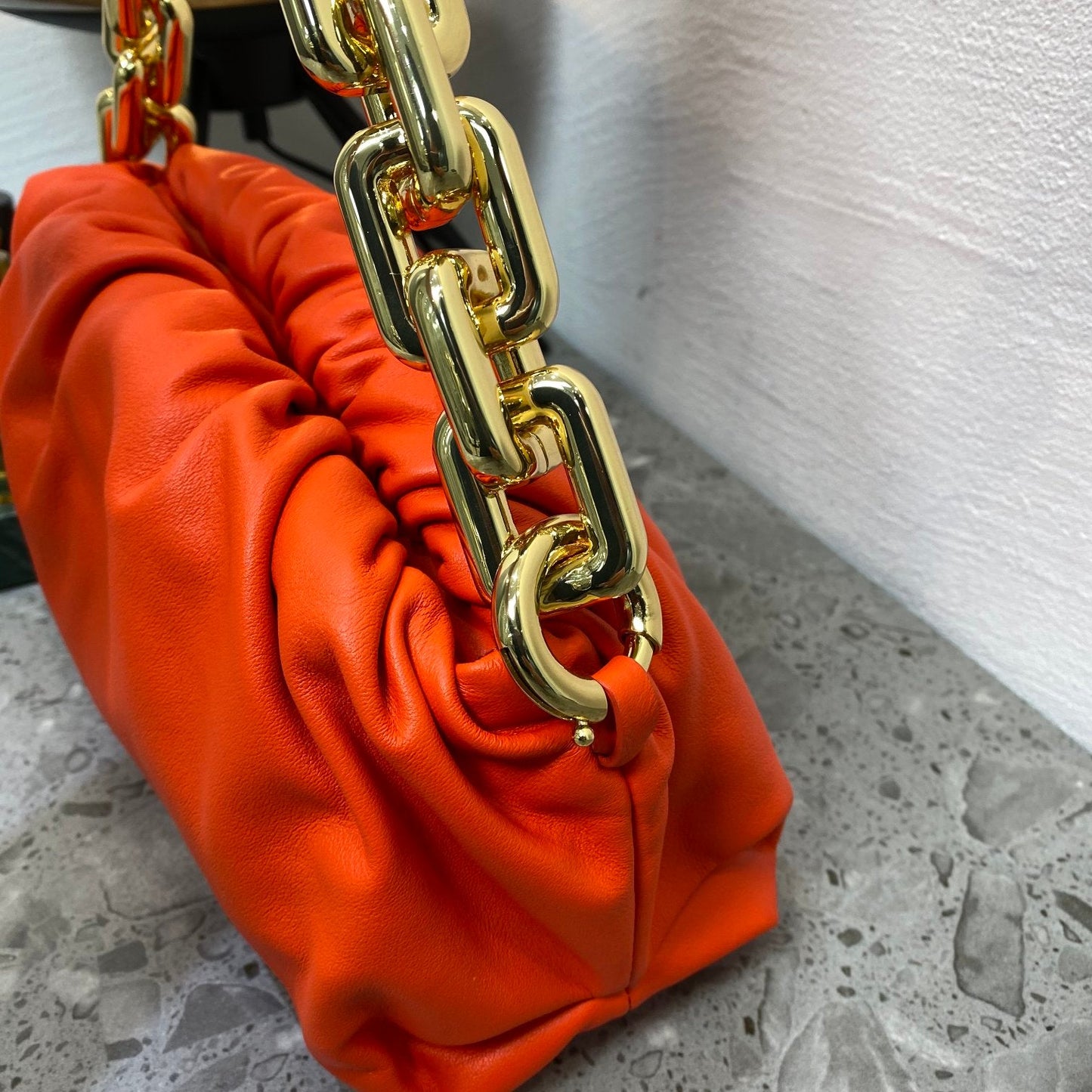 GLAMI Chain Pouch Orange, For Women, Women’s Bags 12.2in/31cm