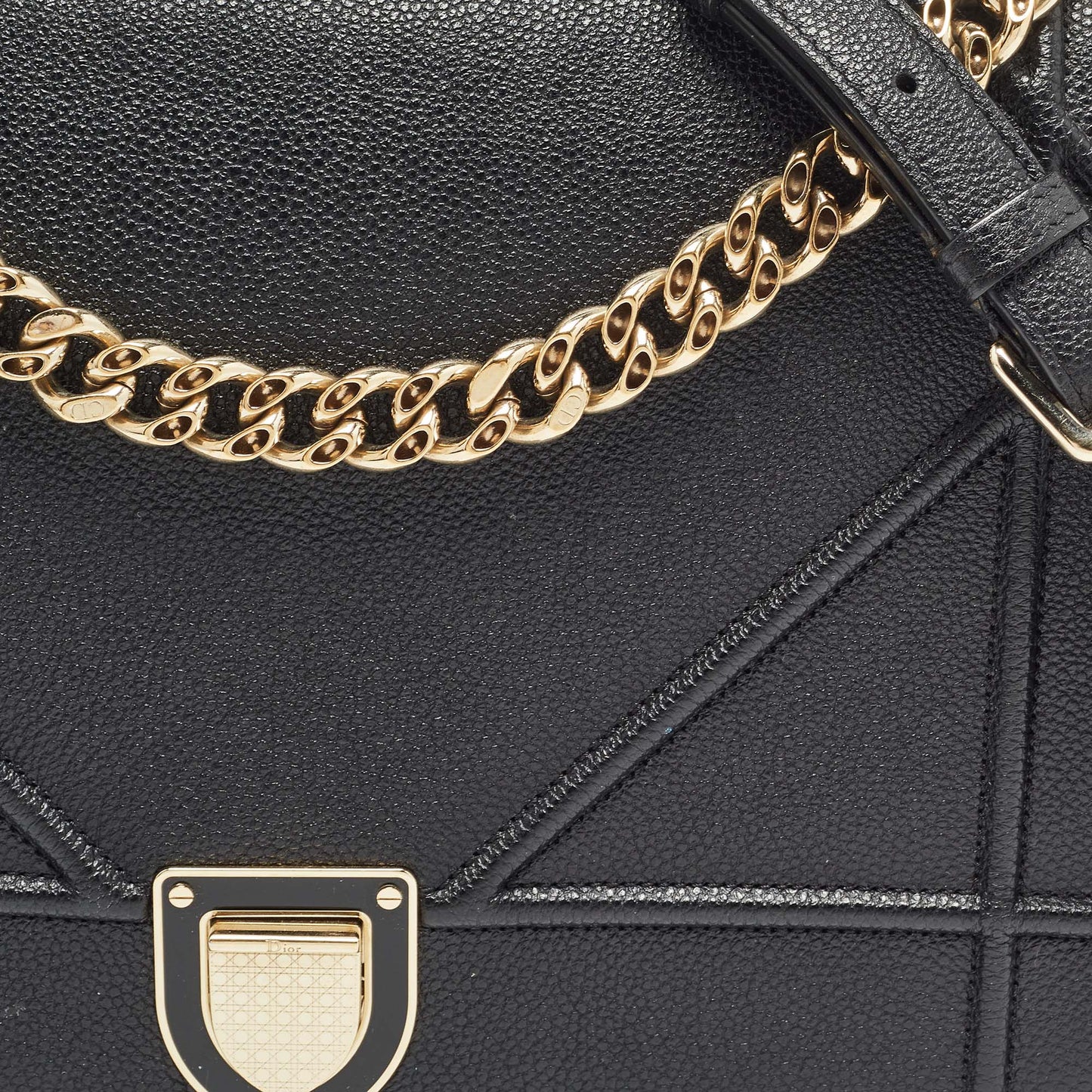 Dior Leather Large Diorama Flap Shoulder Bag