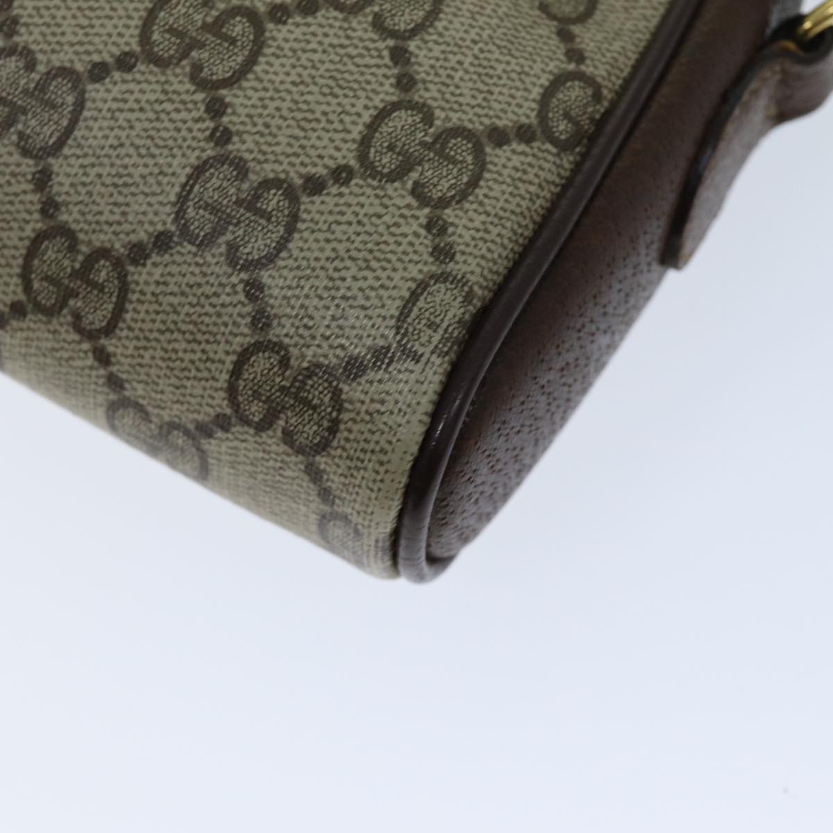 GUCCI GG Supreme Web Sherry Line Shoulder Bag Beige Green 116 02 089 73003