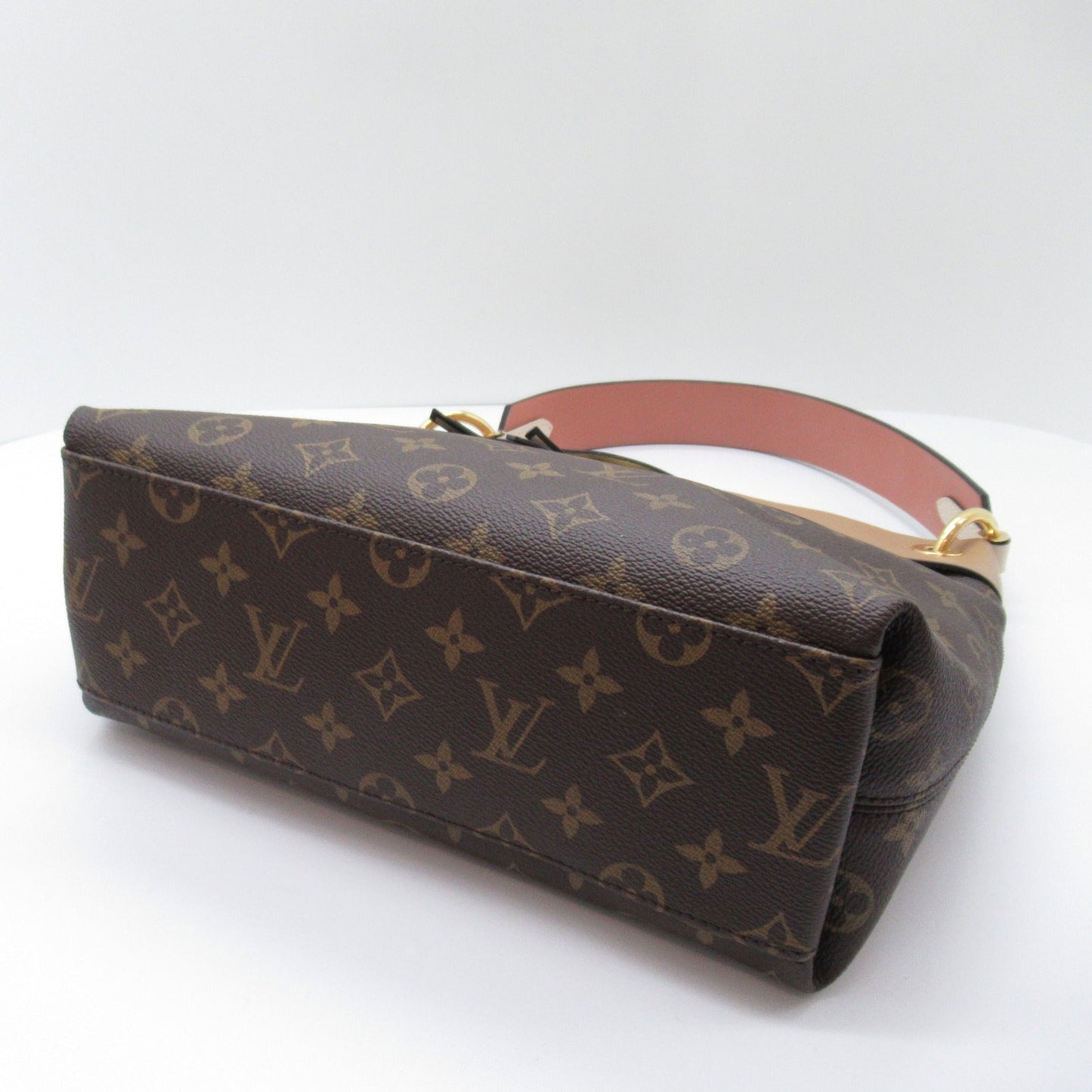 Louis Vuitton Louis Vuitton Tuil Reeves Shoulder Bag PVC Coated Canvas Leather Monogram Brown Seasame/Pesh/Creme M44272