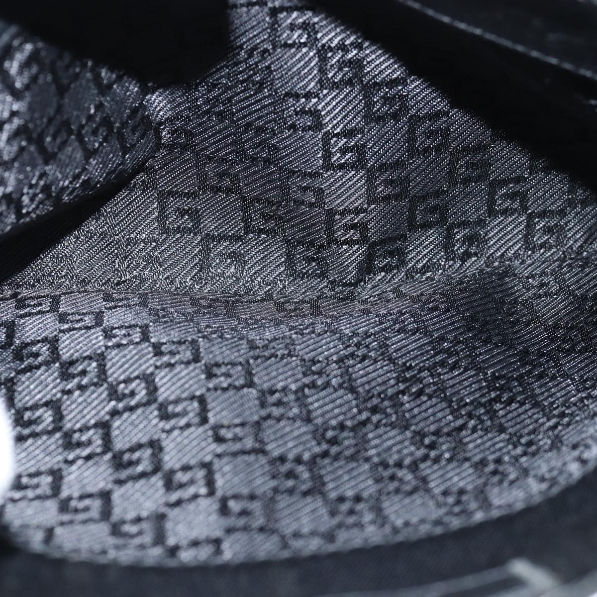 GUCCI Clutch Bag Nylon Black 108844 74493