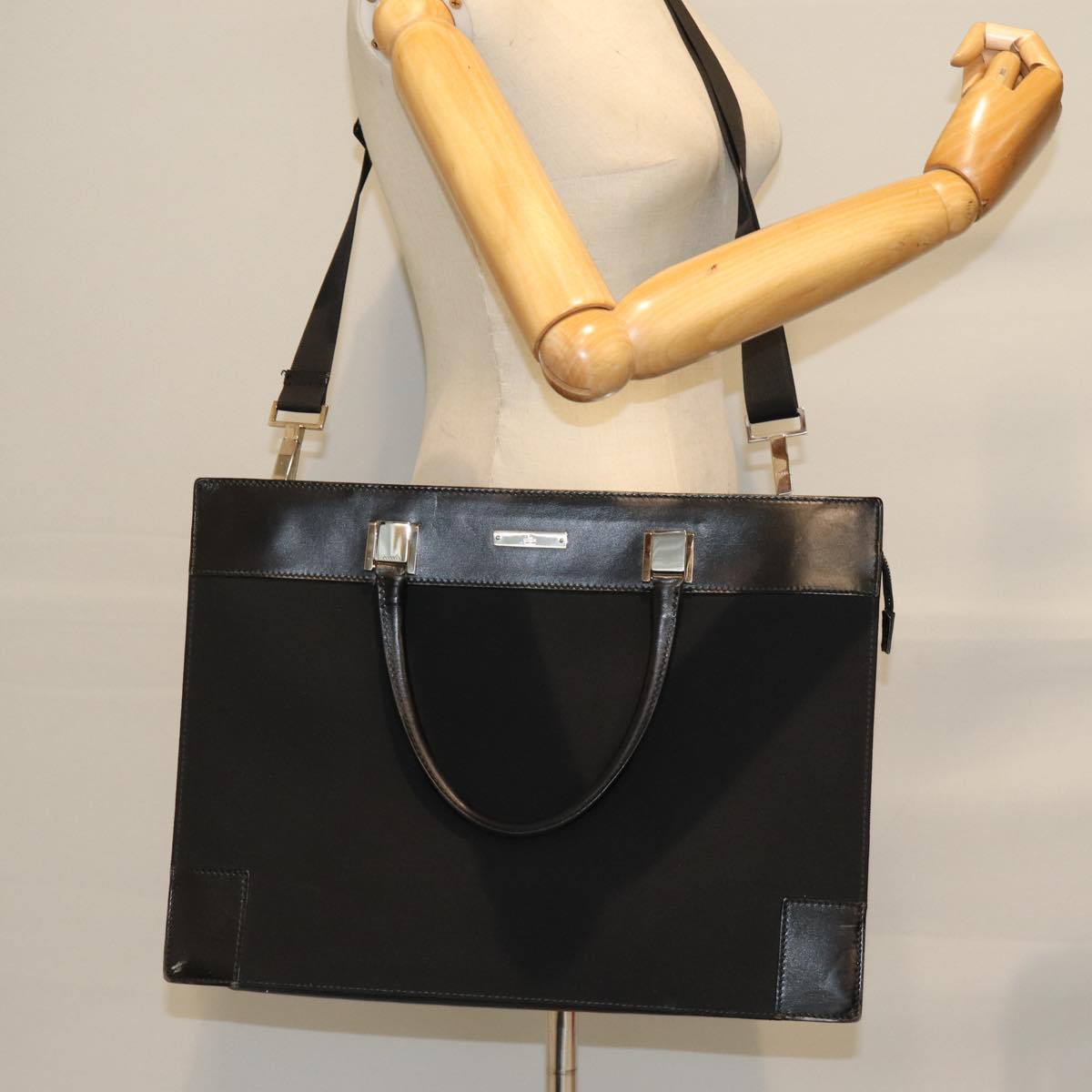GUCCI Business Bag Canvas 2way Black 74974