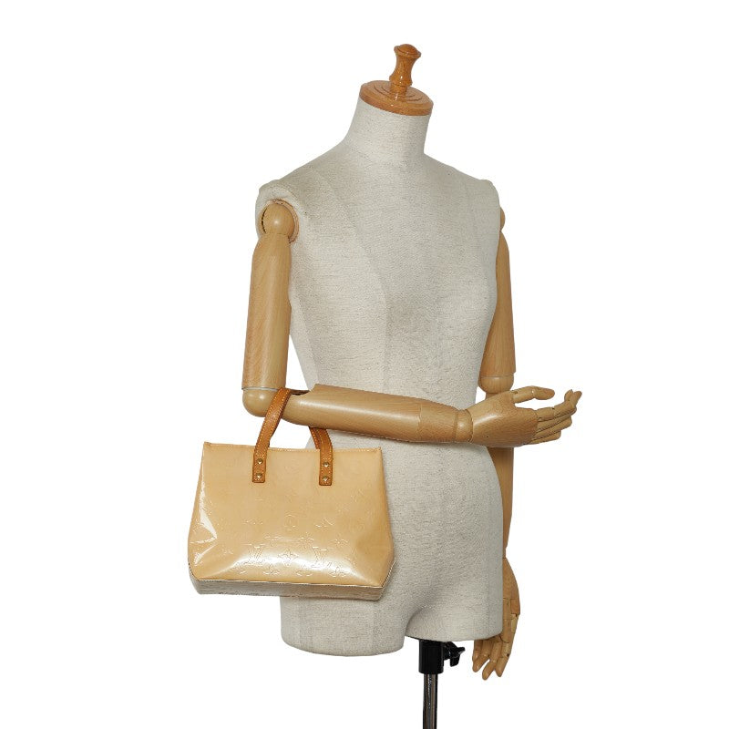 Louis Vuitton Verney Reed PM Handbag M91334 Nozzle Beige Patent Leather Louis Vuitton