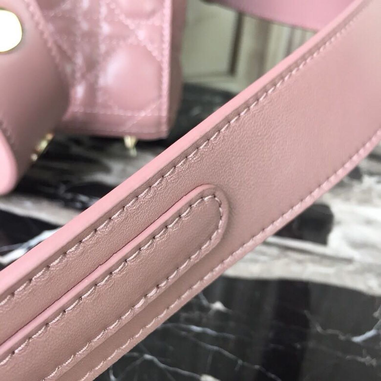 GLAMI MeGLAMIum Lady Bag Gold Toned Hardware Dusty Pink For Women 20cm/8in CD