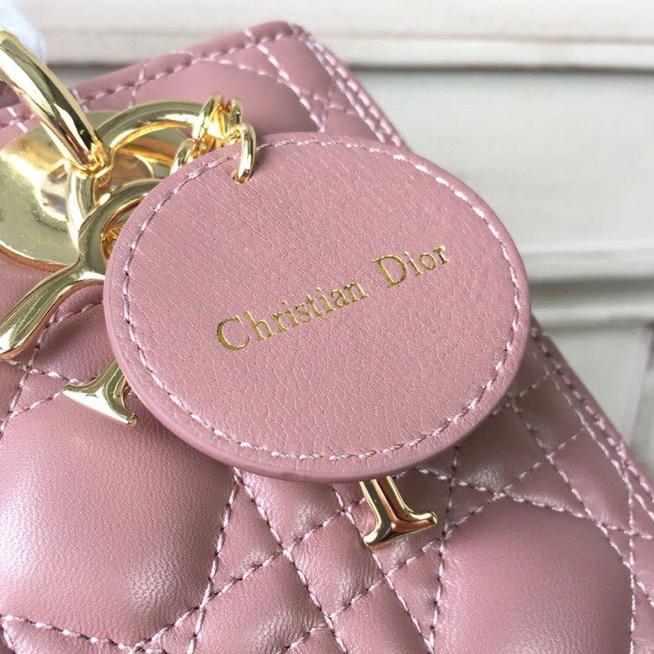 GLAMI MeGLAMIum Lady Bag Gold Toned Hardware Dusty Pink For Women 24cm/9in CD