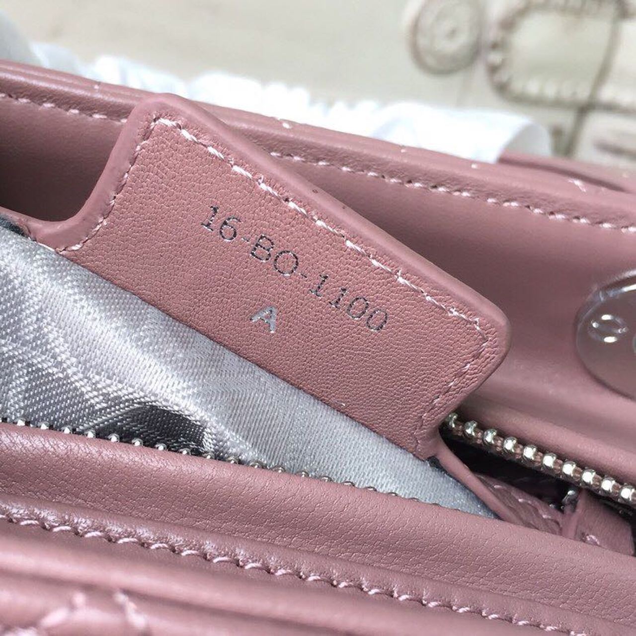 GLAMI MeGLAMIum Lady Bag Dusty Pink Silver Hardware For Women 24cm/9.5in CD