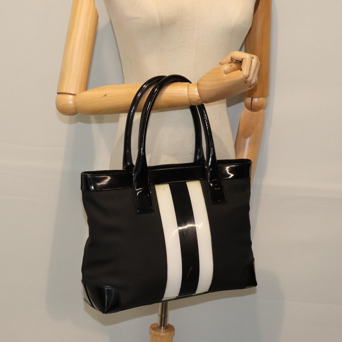 GUCCI Tote Bag Canvas Black 002 1119 77489