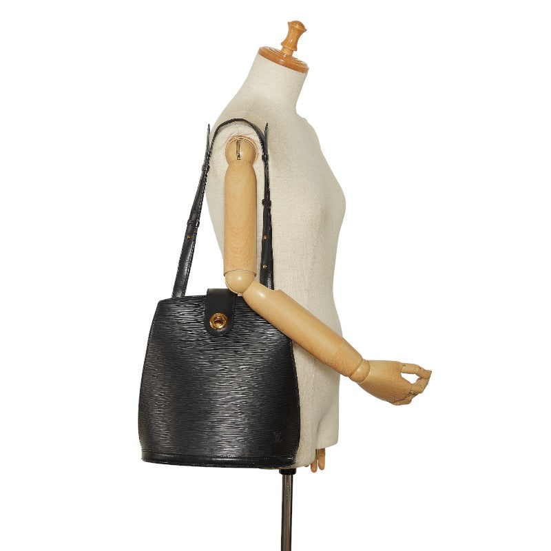 Louis Vuitton Epi Clooney Shoulder Bag M52252 Noir Black Leather Louis Vuitton