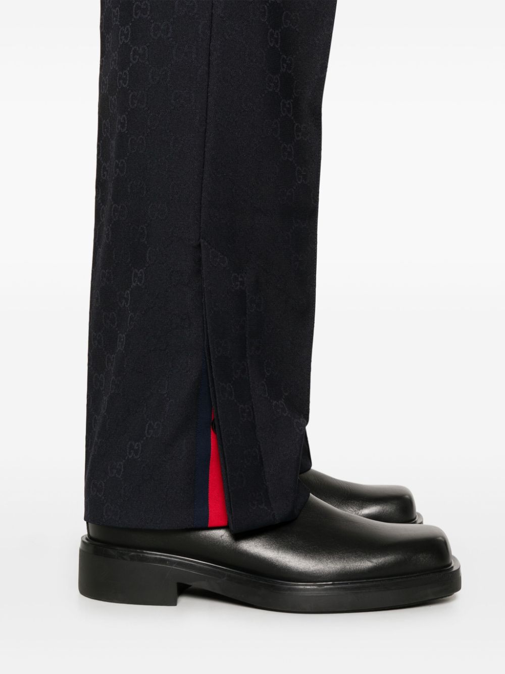 GUCCI Premium Supreme-Jacquard Straight Trousers