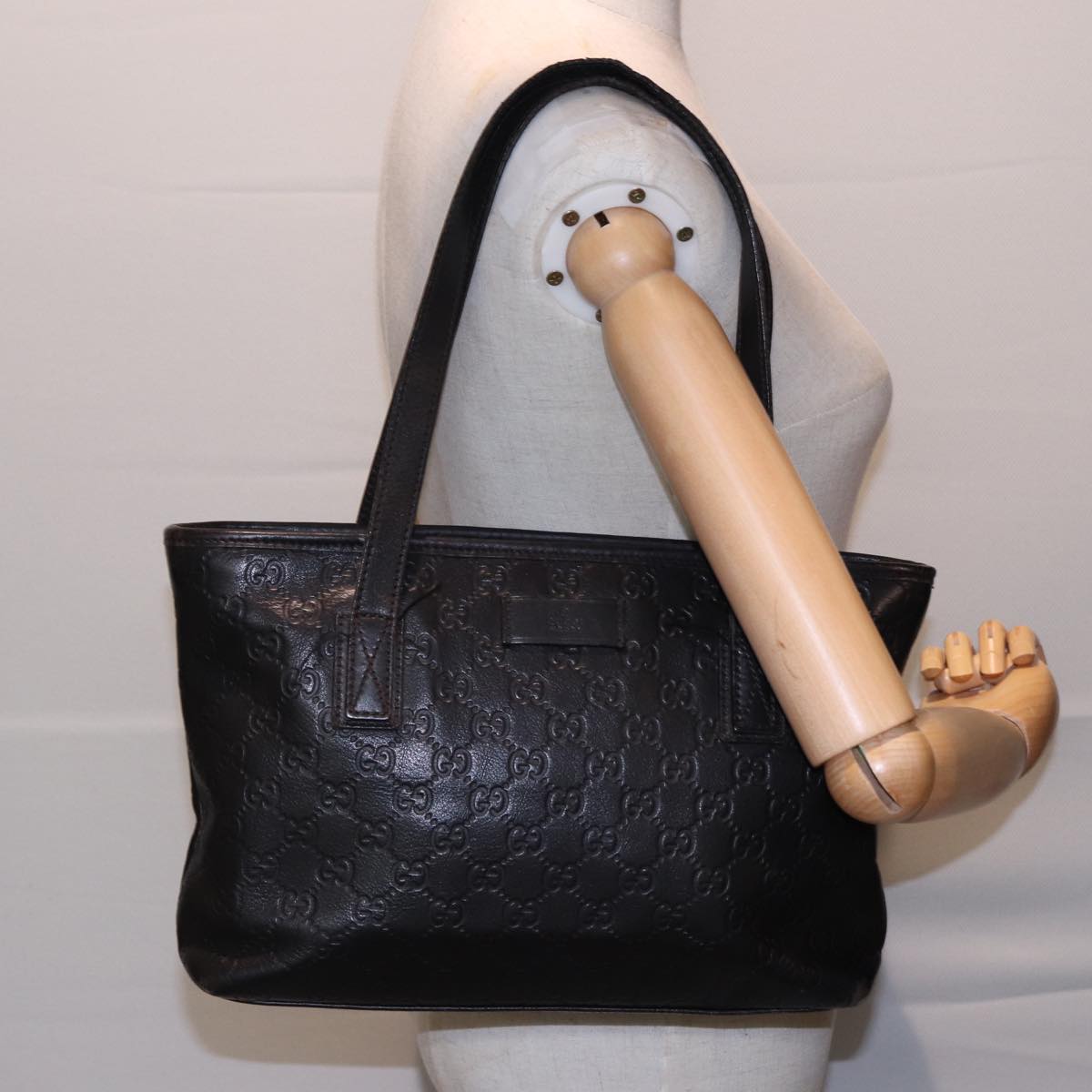 GUCCI GG Canvas Guccissima Tote Bag Brown 211138 79432