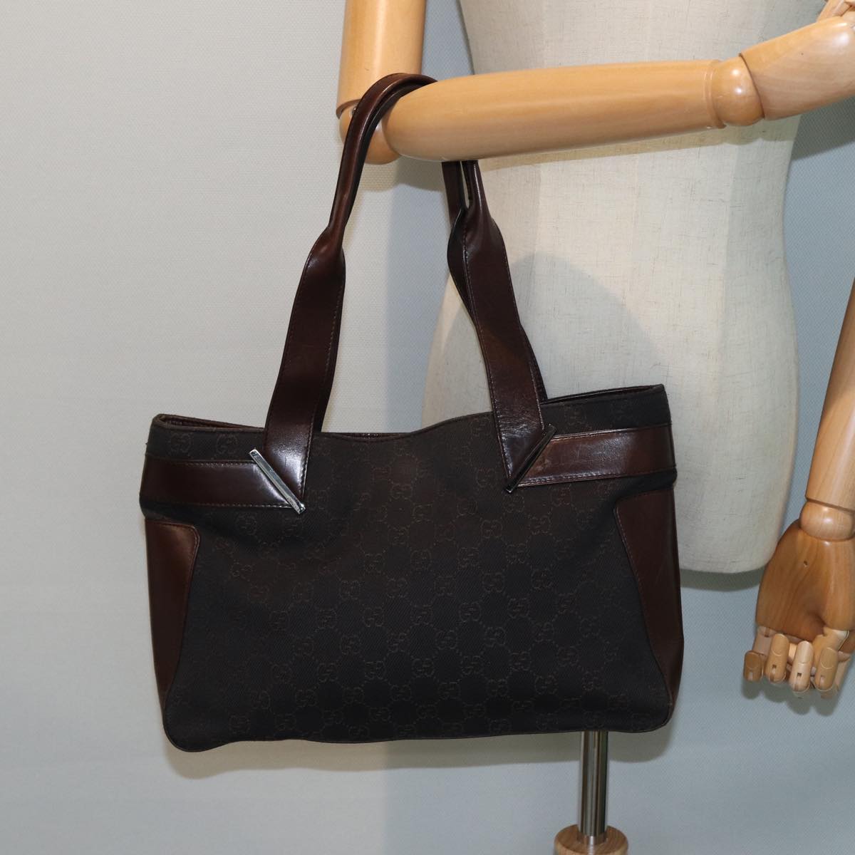 GUCCI GG Canvas Tote Bag Brown 73983 79445