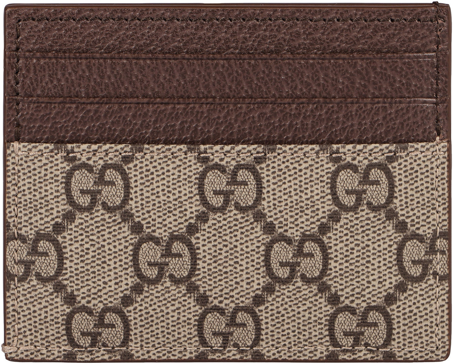 GUCCI Mini Coated Canvas Card Holder