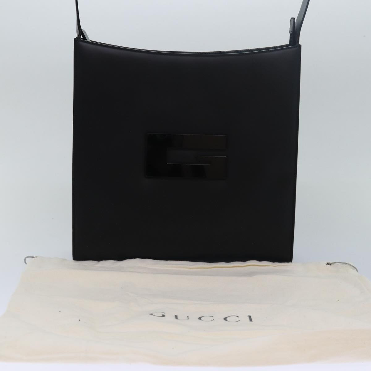 GUCCI Shoulder Bag Leather Black 001 3066 79720