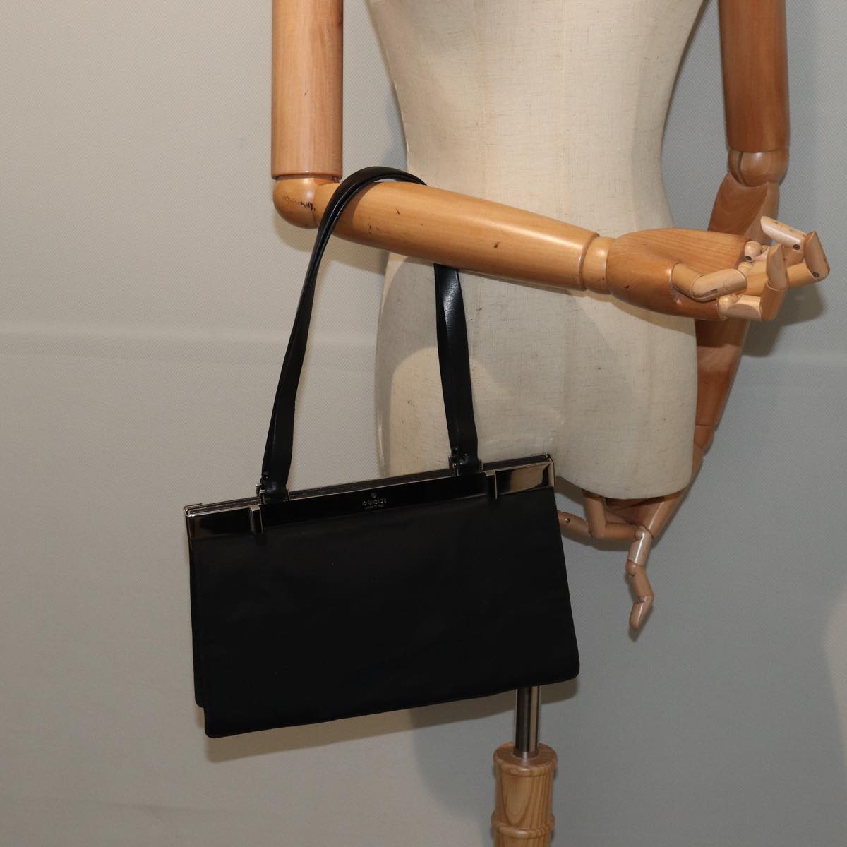 GUCCI Shoulder Bag Nylon Black 001 3218 79743