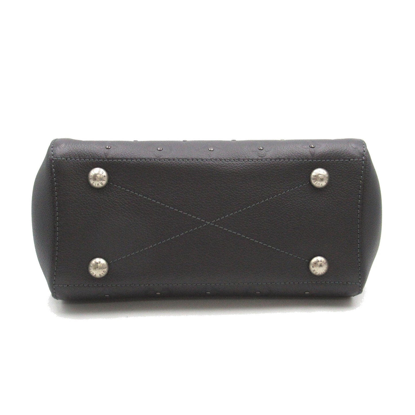 Louis Vuitton Montaigne BB 2w Shoulder Bag Leather Monogram Emplant Grey Platinum M50665
