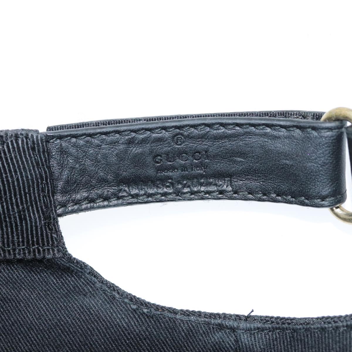 GUCCI GG Canvas Web Sherry Line Cap XL Black Red Green 80948