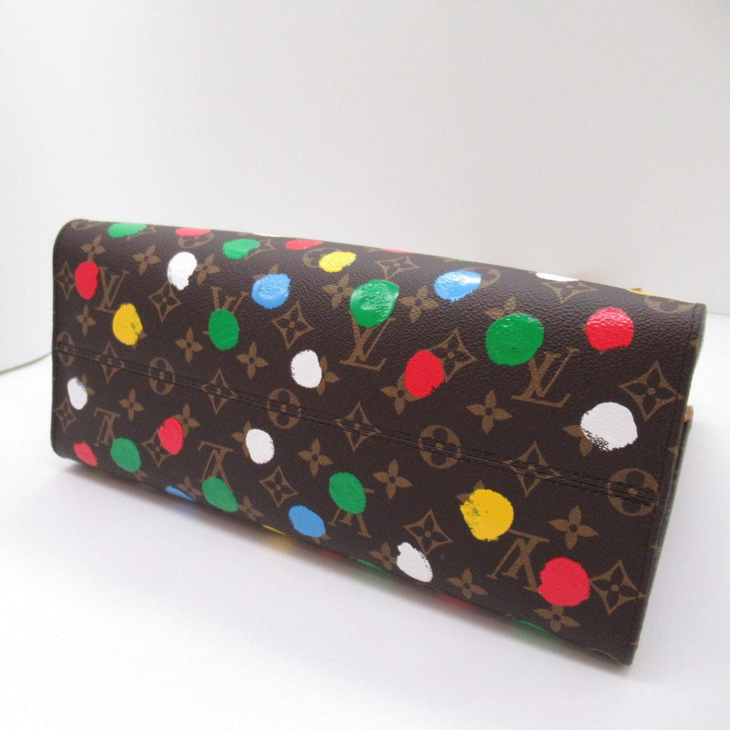 Louis Vuitton LV YK On The Go MM Tote Bag PVC Coated Canvas Monogram Painted Brown M46379