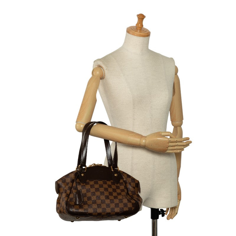Louis Vuitton Verona PM Handbag N41117 Brown PVC Leather Louis Vuitton