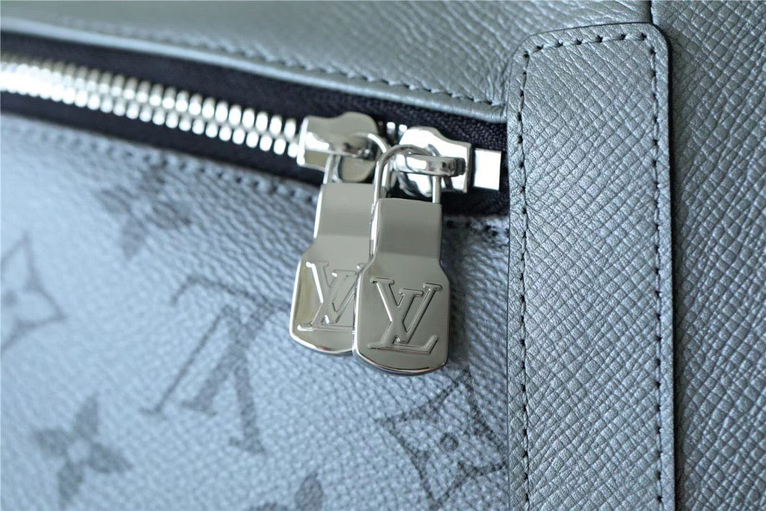 LV GLAMIscovery PM Backpack Monogram/Taiga Gunmetal Gray For Men, Bags, Backpack 15.7in/40cm LV M30835