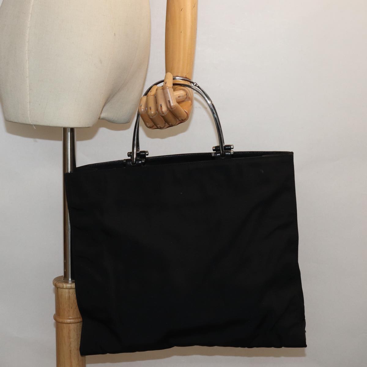 GUCCI Tote Bag Nylon Black 002 1028 83961