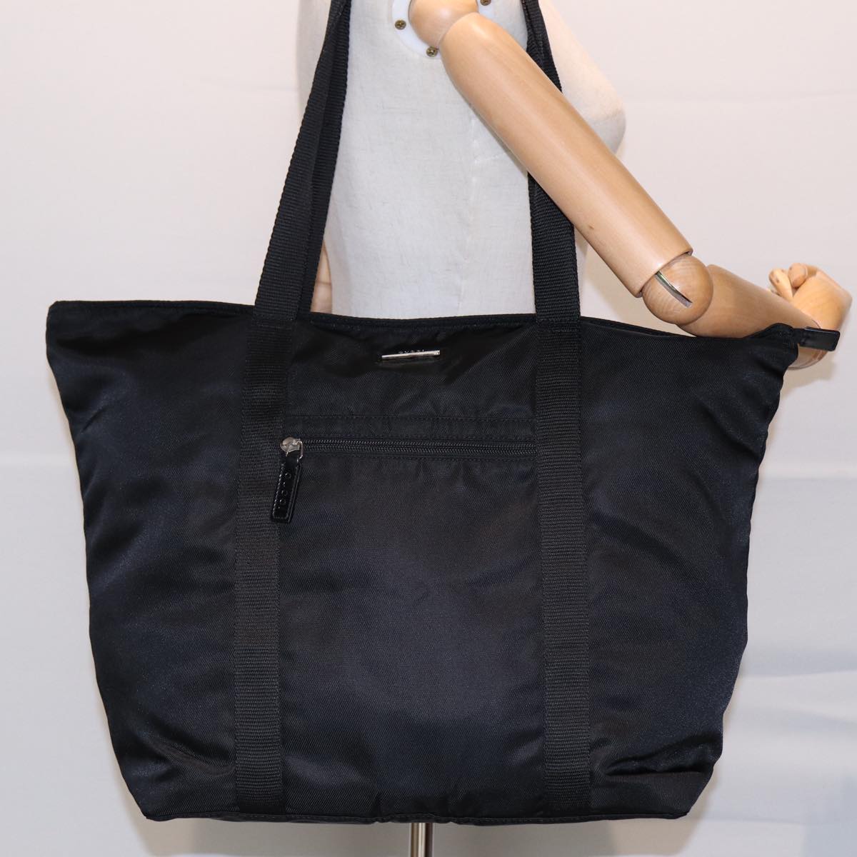 GUCCI Boston Bag Nylon Black 012 0388 84943