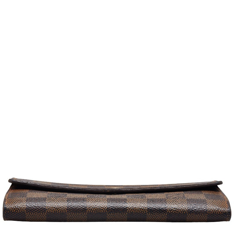 Louis Vuitton Damier Portemone Crédit Long Wallet N61726 Eve Brown PVC Louis Vuitton