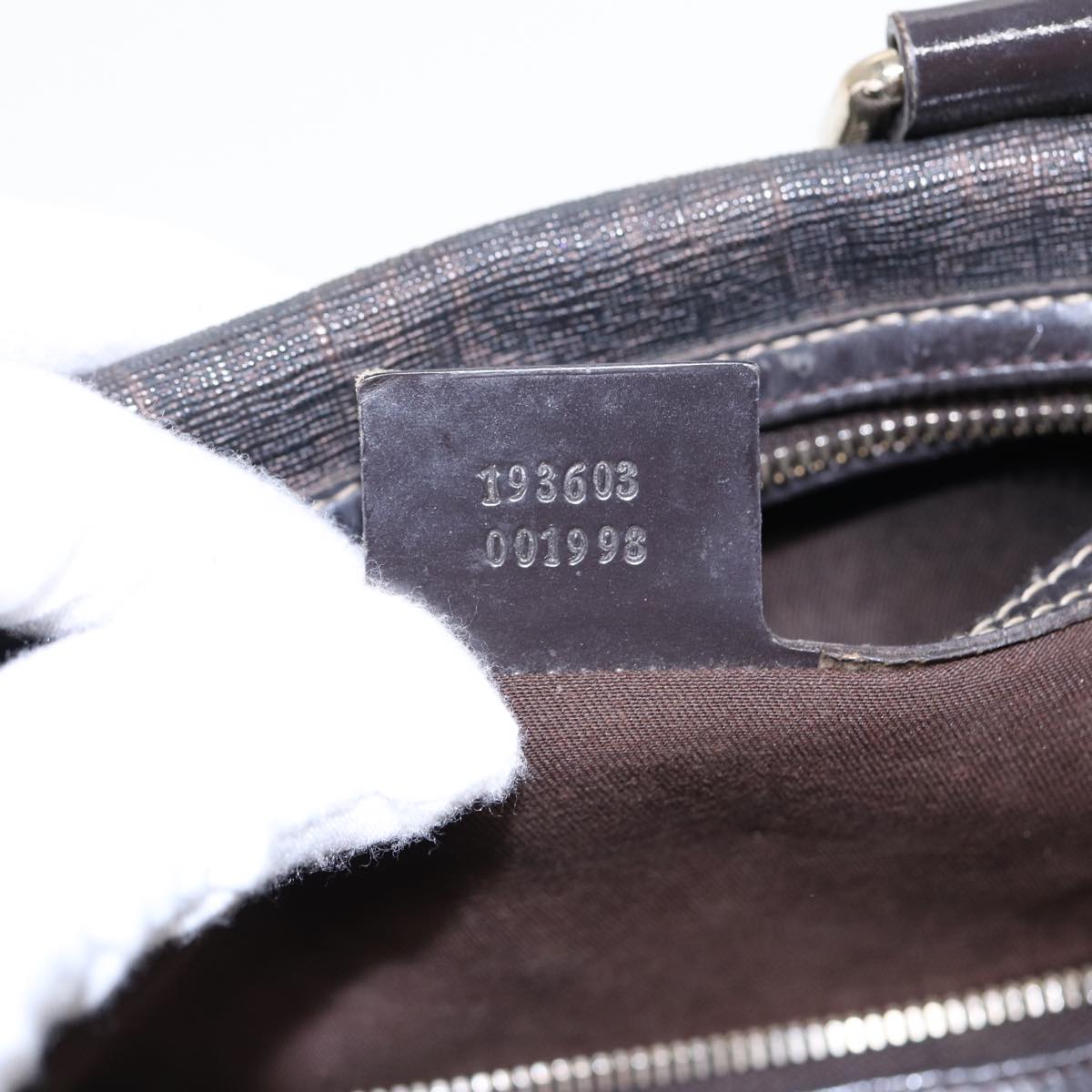 GUCCI GG Supreme Boston Bag PVC Leather Gold Brown 193603 88466
