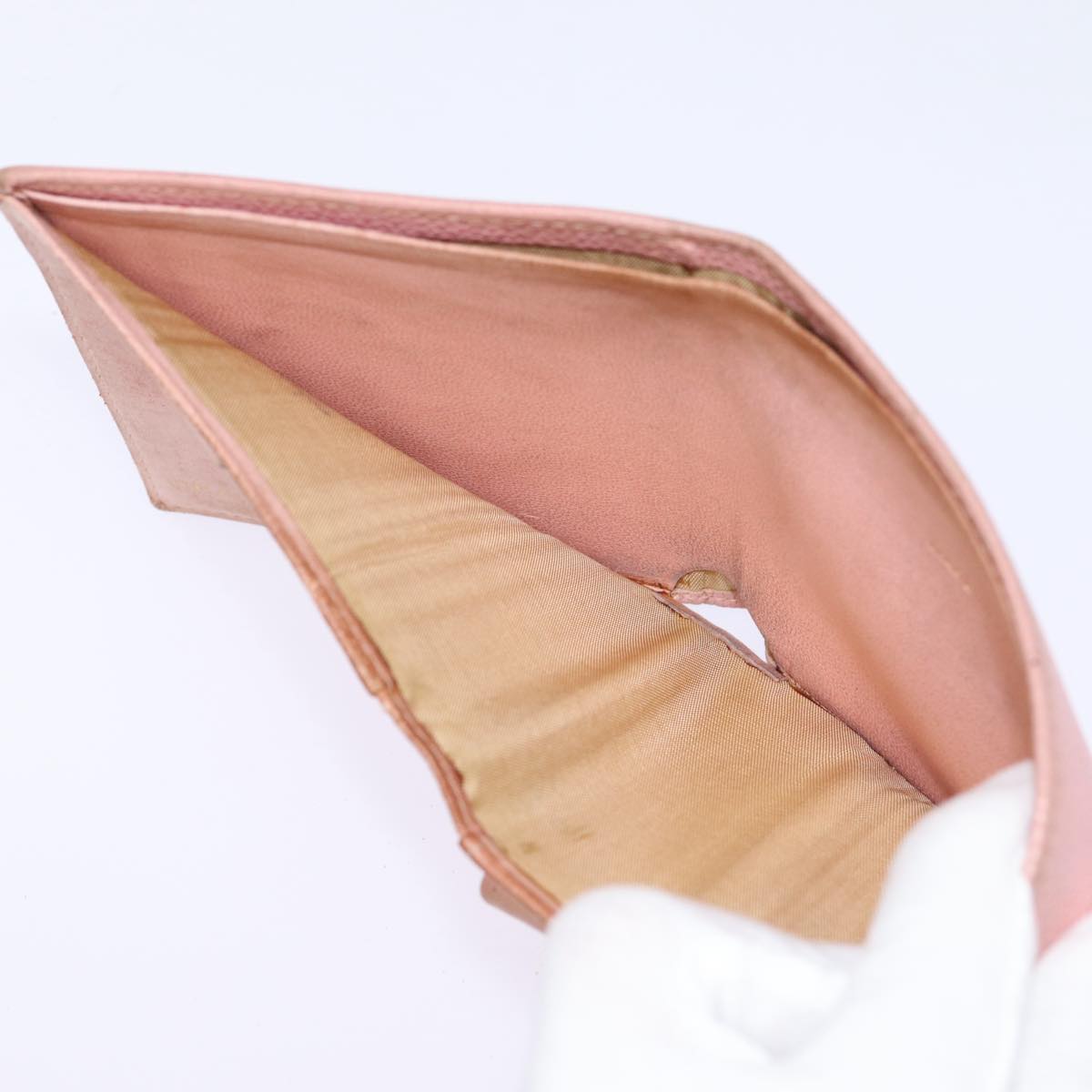 CHANEL COCO Mark Wallet Caviar Skin Pink Gold CC 88731
