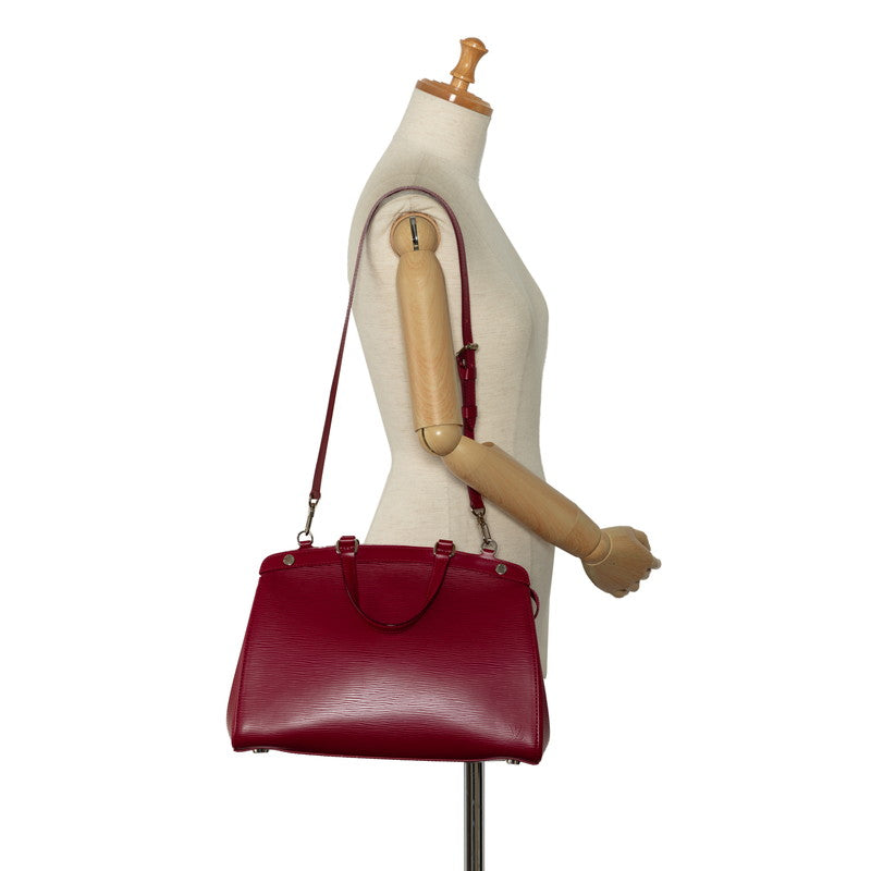 Louis Vuitton Epi Blair MM Tote Handbag Leather Carmine Red M4030E