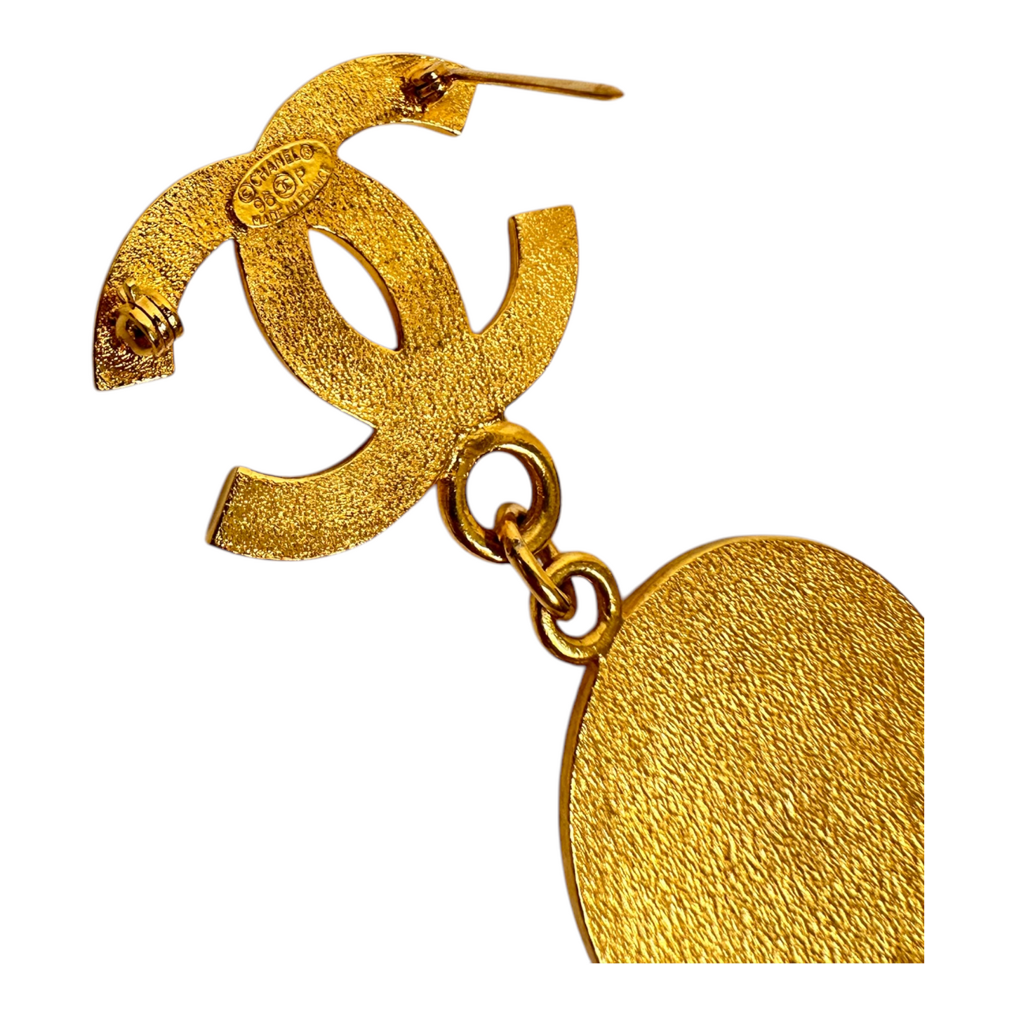 Chanel 1995 Gold Medallion Brooch