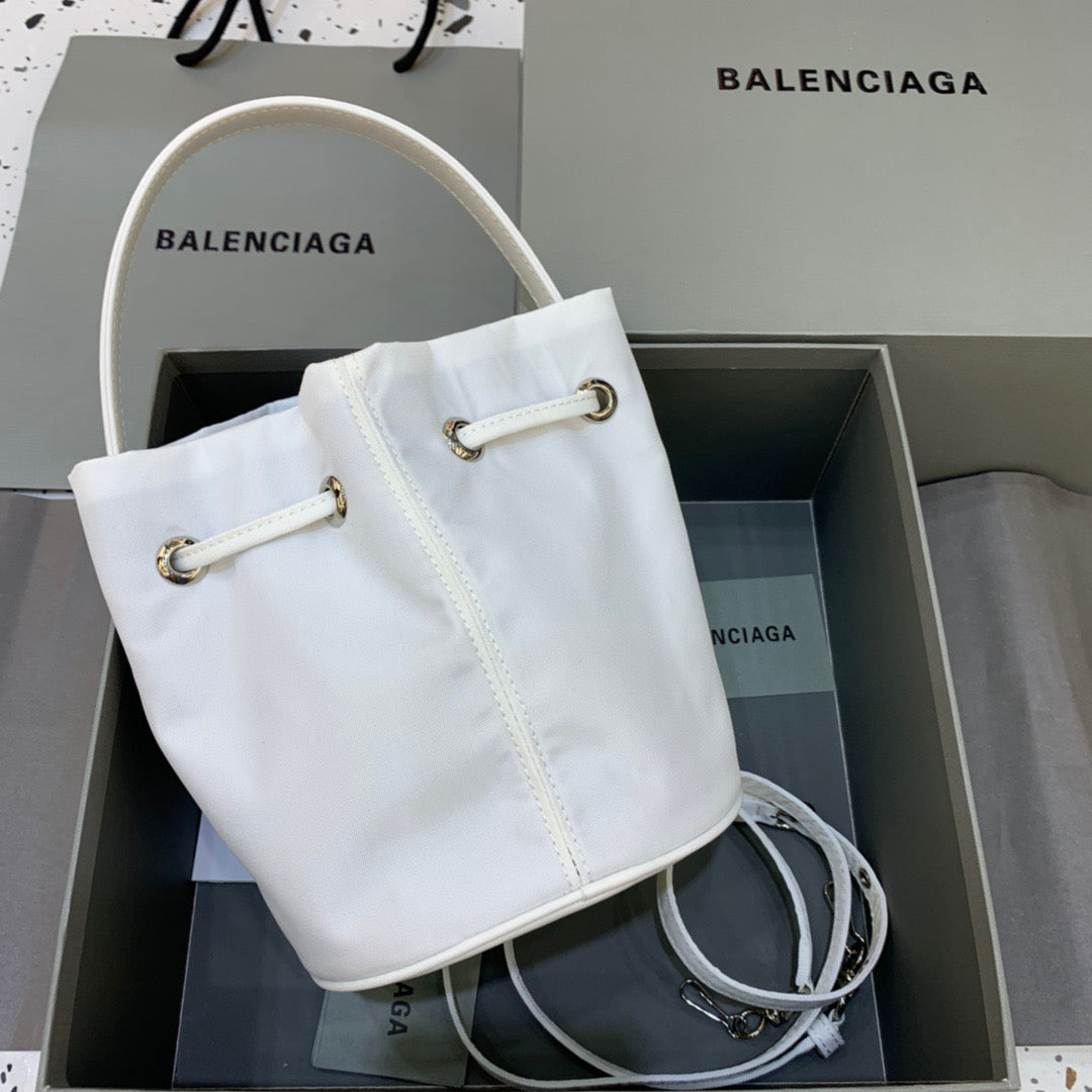 Balen Le Cagole MeGLAMIum Bucket Bag In White, For Women, Bags 11.8in/30cm
