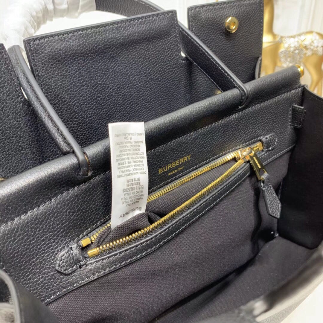 GLAMI Small Title Bag With Pocket Detail Black For Women, Bags 11.8in/30cm