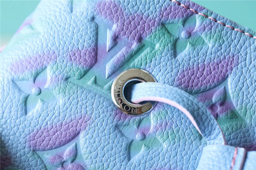 LV NeoNoe GLAMI Monogram Empreinte Lilas Purple For Women, Shoulder And Crossbody Bags 7.9in/20cm LV M46173