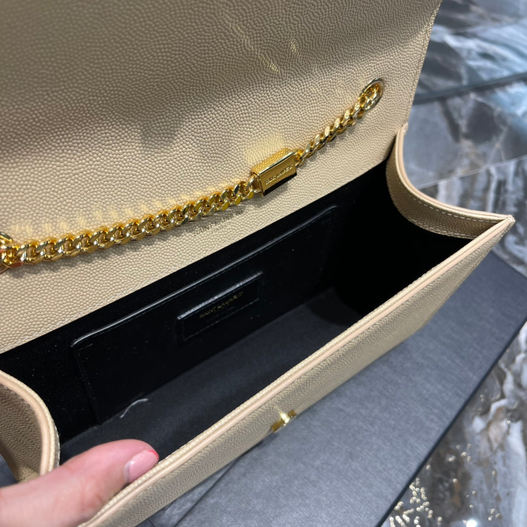GLAMI Kata MeGLAMIum Chain Bag Beige With Tassel For Women 9.4in/24cm YSL