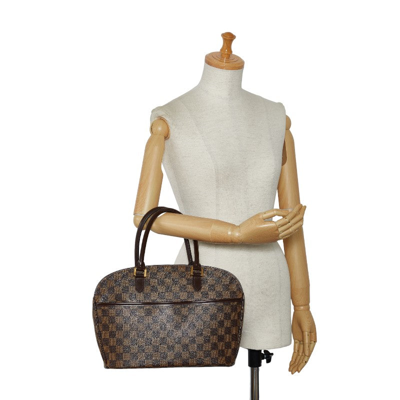 Louis Vuitton Damiere Sarria Horizontal Handbag N51282 Brown PVC Leather Louis Vuitton