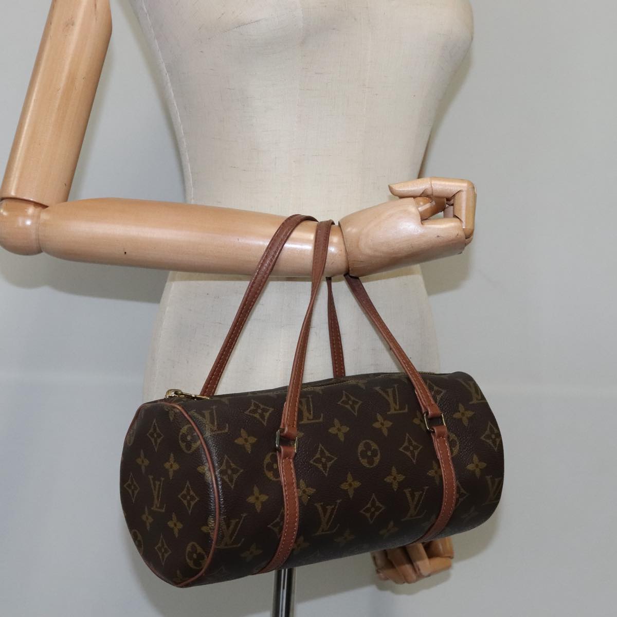 LOUIS VUITTON Monogram Papillon 26 Hand Bag M51386 LV 93271