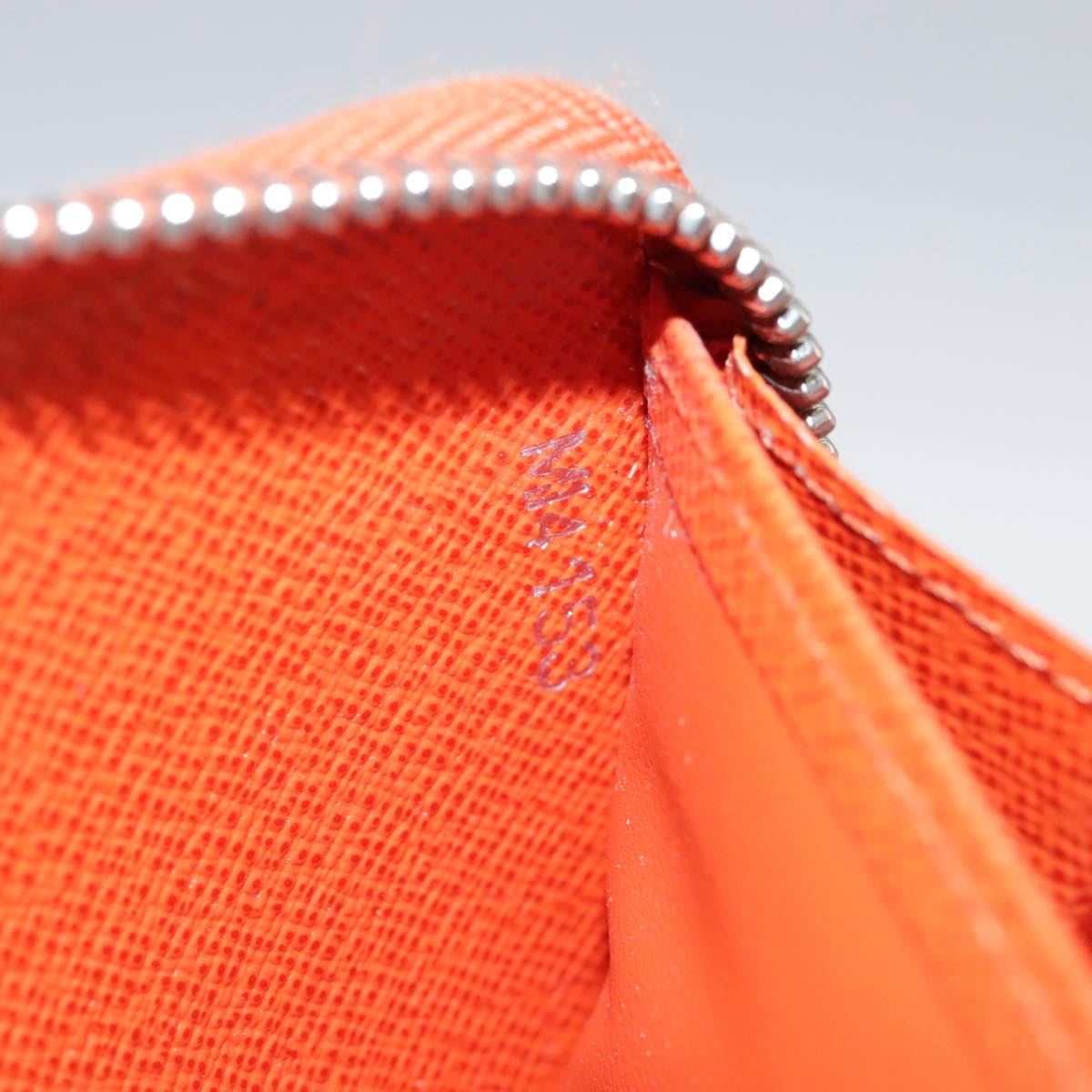 LOUIS VUITTON Epi Zippy Wallet Long Wallet Orange Pimon M60310 LV 97797