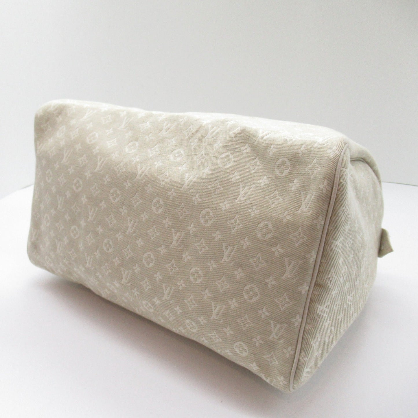 Louis Vuitton Louis Vuitton Speedy 30 Handbag PVC Coated Canvas Monogram Mini Run White M95319
