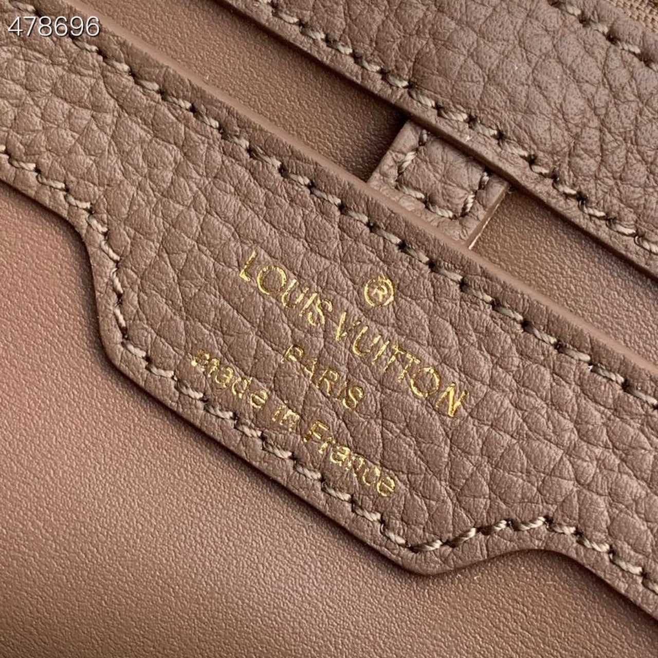 LV Capucines GLAMI Taurillon And Python Taupe Brown/Eau De Rose Pink For Women, Shoulder And Crossbody Bags 10.4in/27cm LV M57539