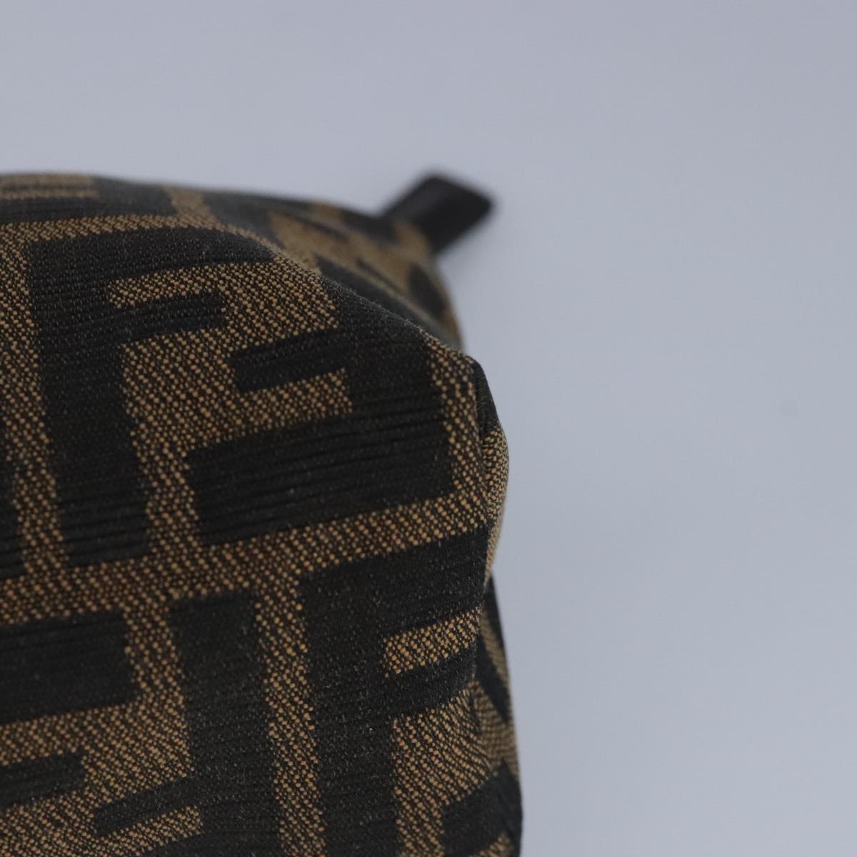 FENDI Zucca Canvas Pouch Brown Black 99170