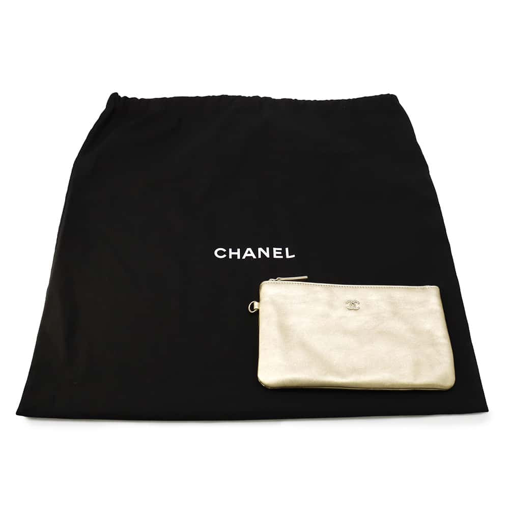CHANEL CHANEL 22 Handbag GoldAS3261 Metallic Calf LeatherLeather Size Small
