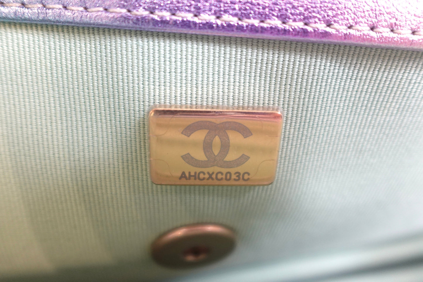 Chanel Gradient Metallic Lambskin Quilted Walking Mood Flap