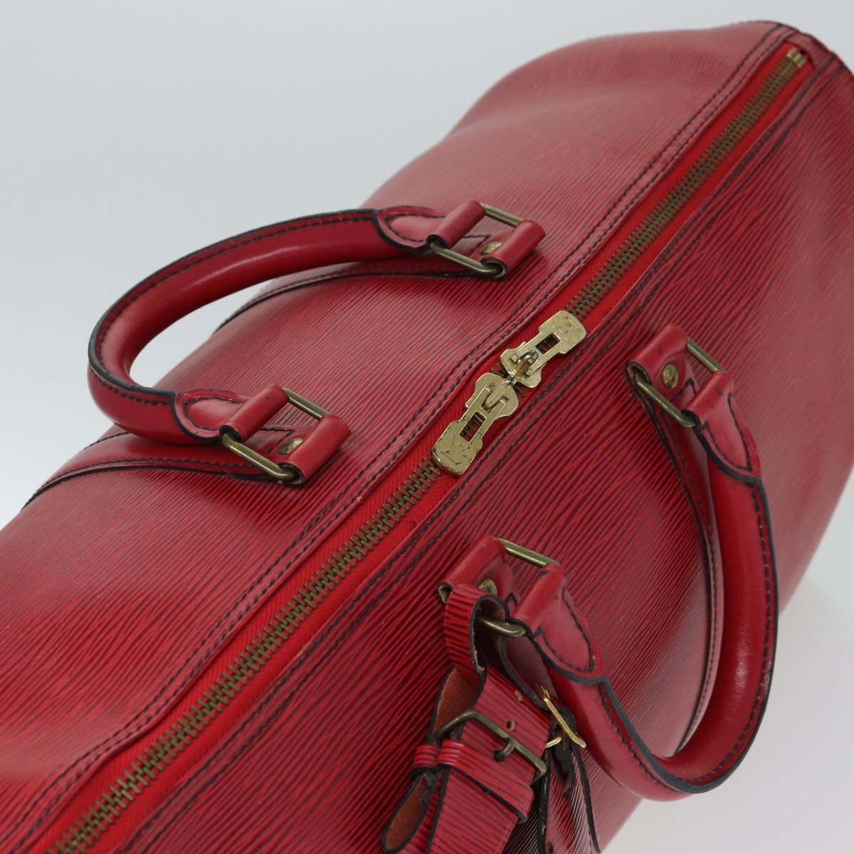 Louis Vuitton Keepall 45 Leather Travel Bag