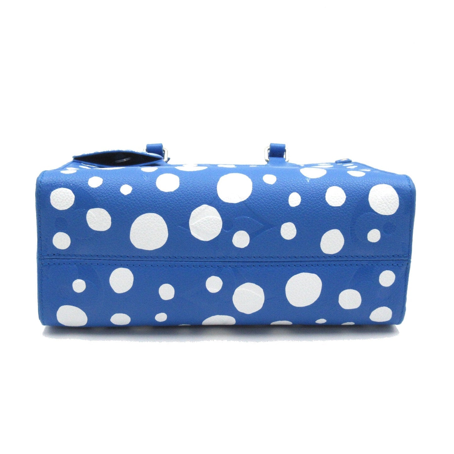 Louis Vuitton LV x YK On The Go PM 2w Shoulder Bag Leather Monogram Emplant Blue/White M46424