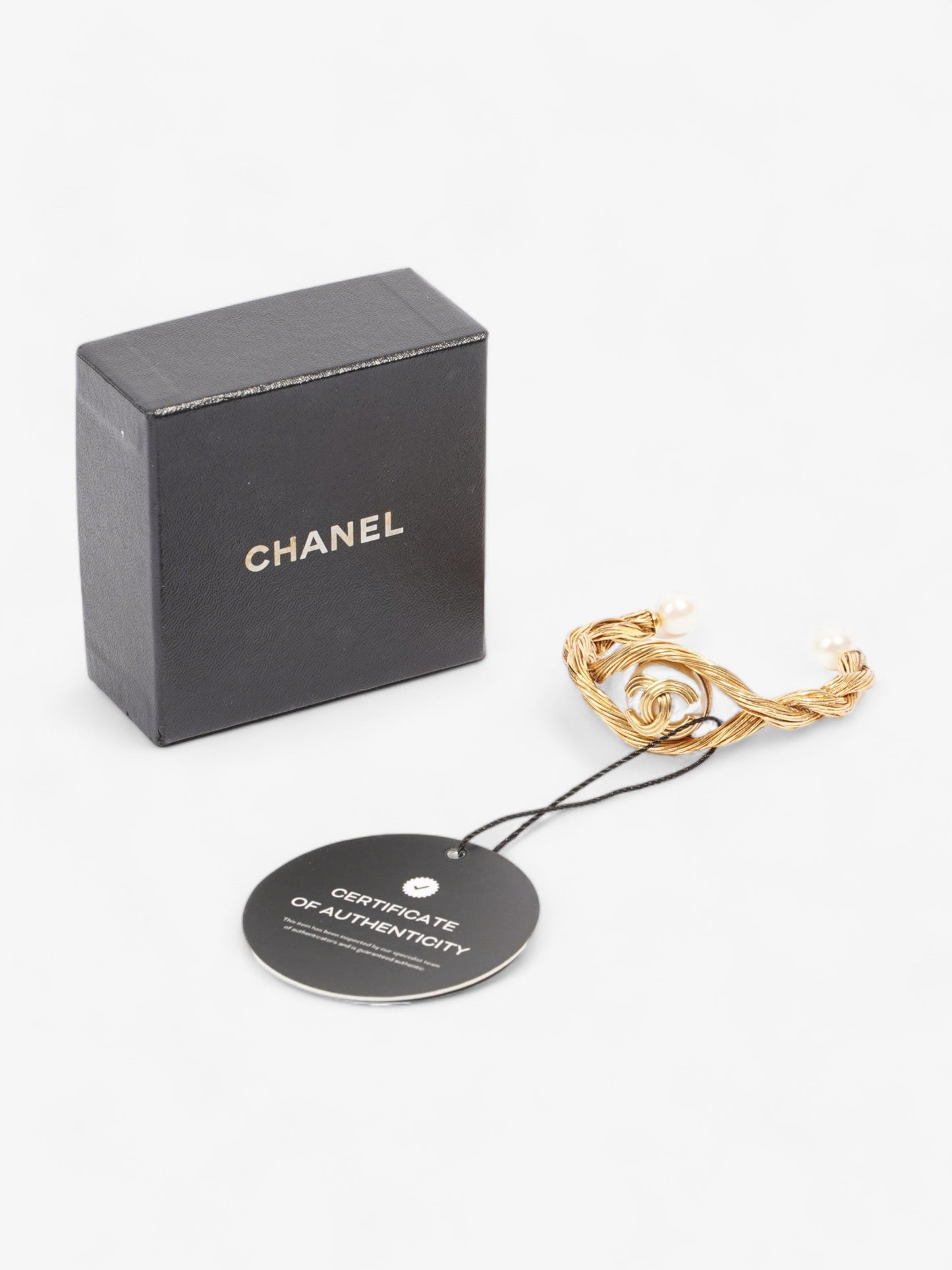 Chanel Mark 94A Bangle Gold Gold Plated 16.5cm