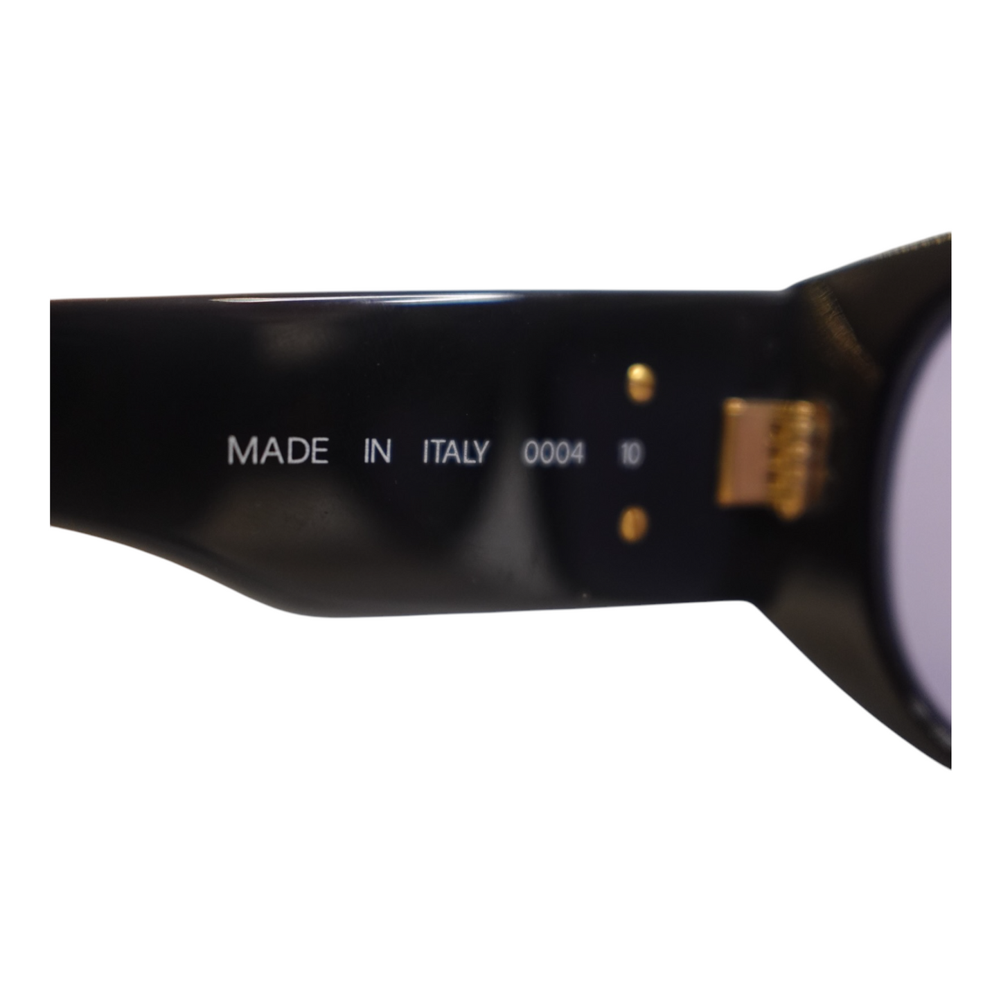 GLM-Black Rectangular GLM- Logo Sunglasses