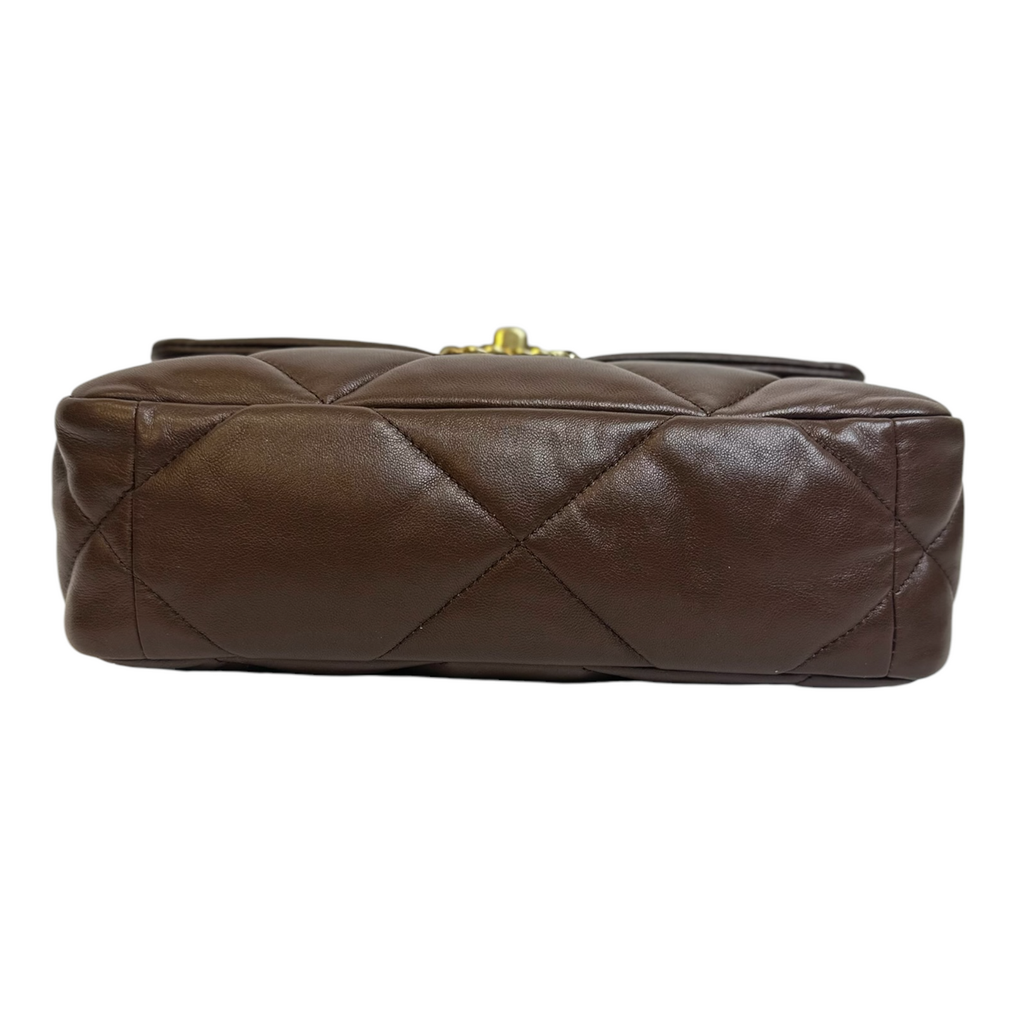 Chanel Lambskin Quilted Medium Chanel 19 Flap Brown
