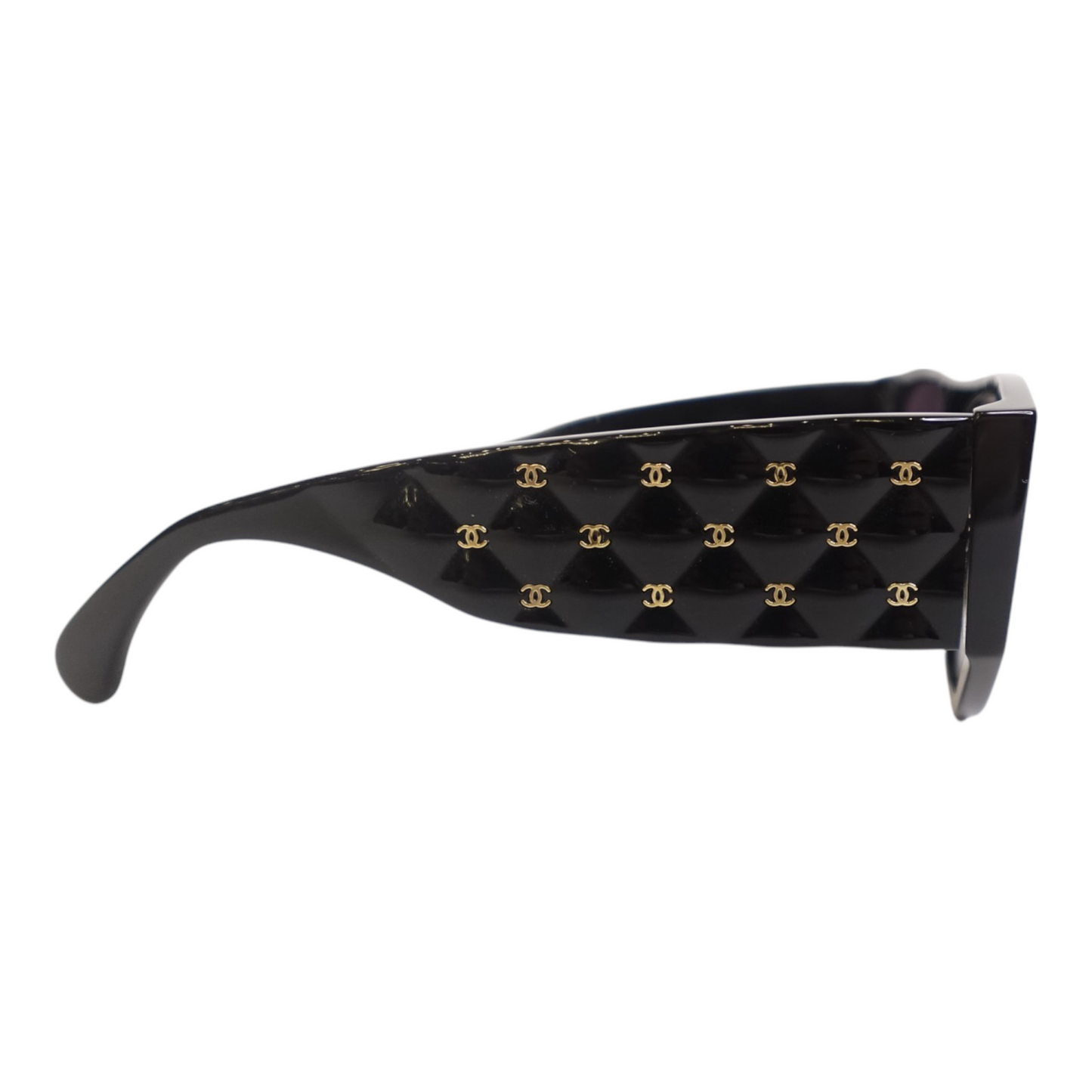Chanel Black Quilted CC Sunglasses