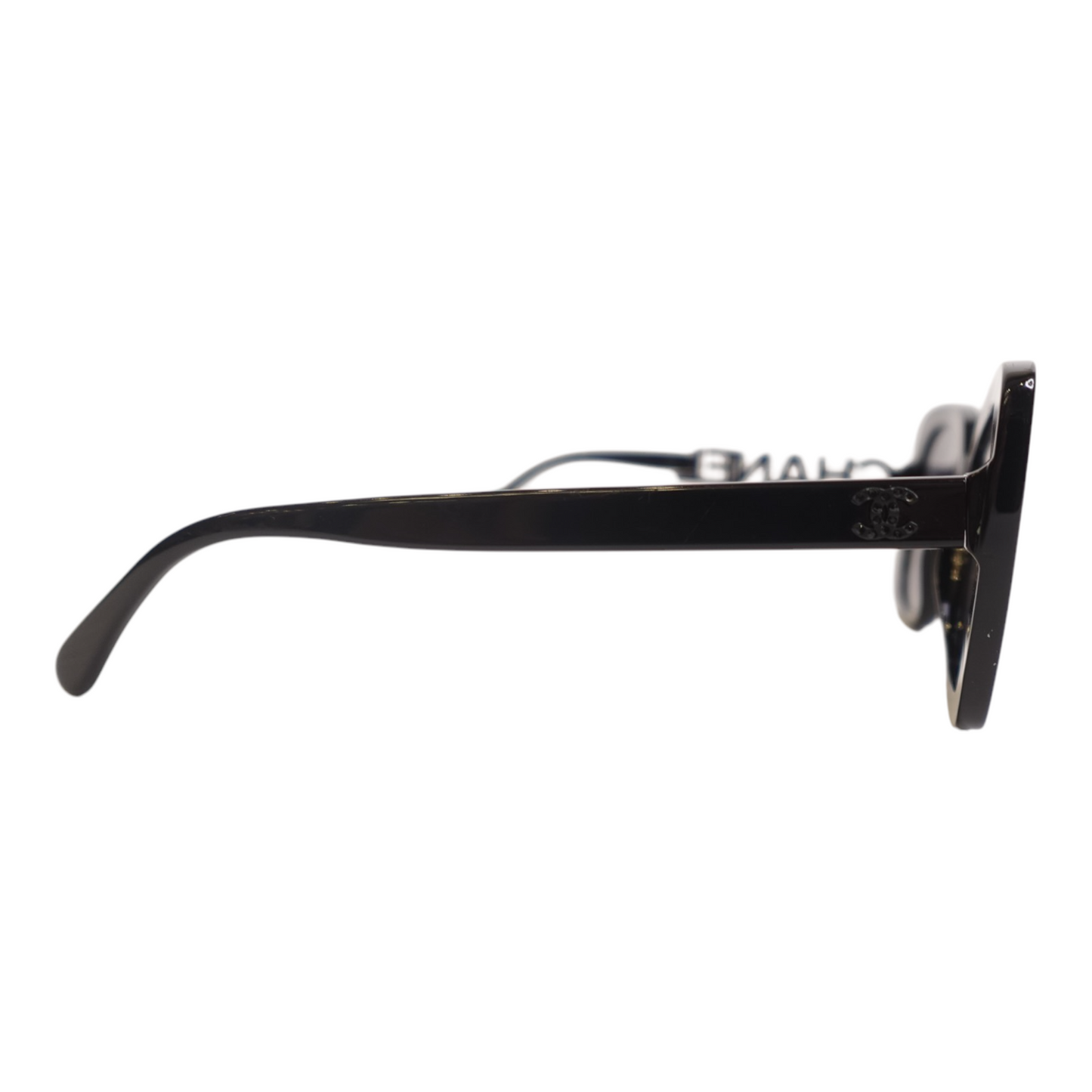 Chanel Black Square Cat Eye Sunglasses