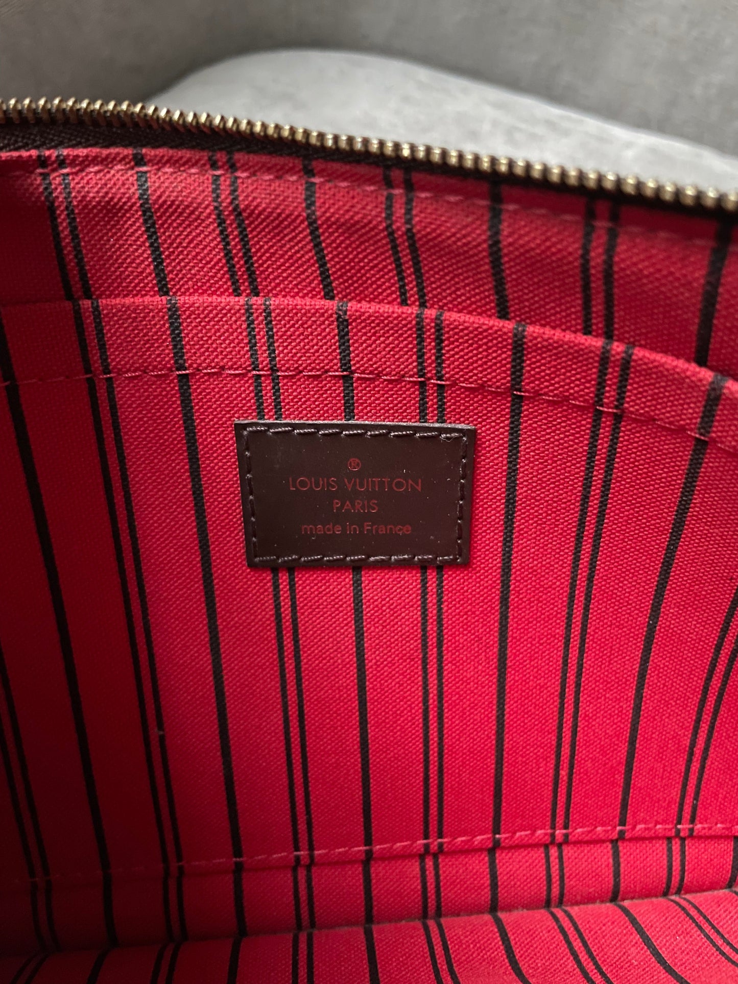 Louis Vuitton Pouch (from Neverfull) in Damier Ebene